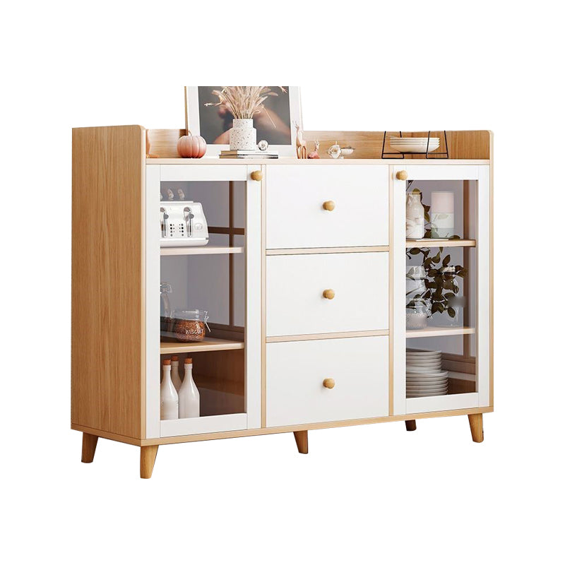 Rectangle Storage Cabinet Sideboard Modern Wooden Kitchen Sideboard