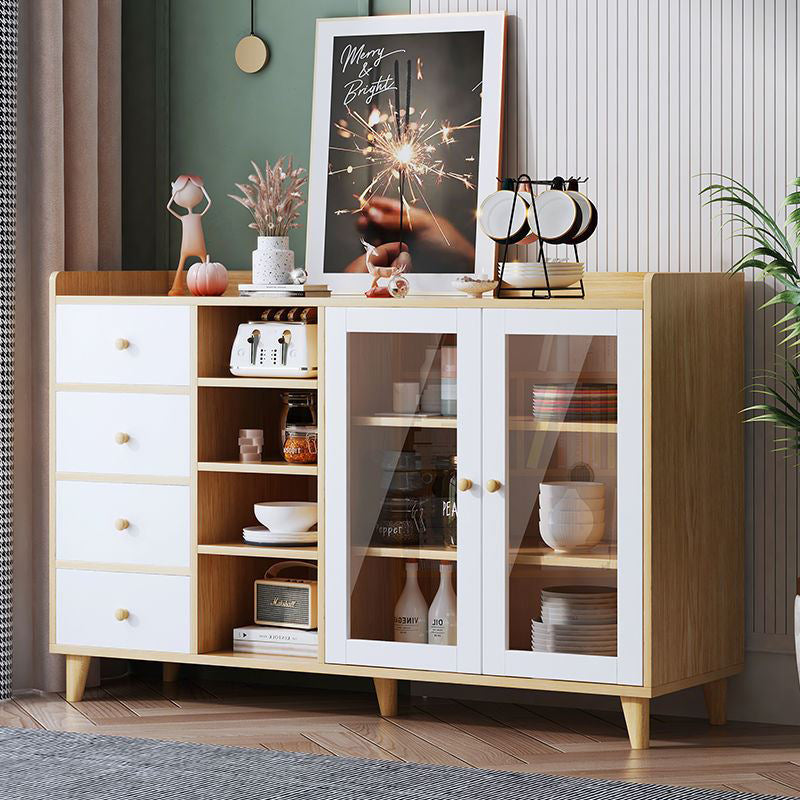 Rectangle Storage Cabinet Sideboard Modern Wooden Kitchen Sideboard