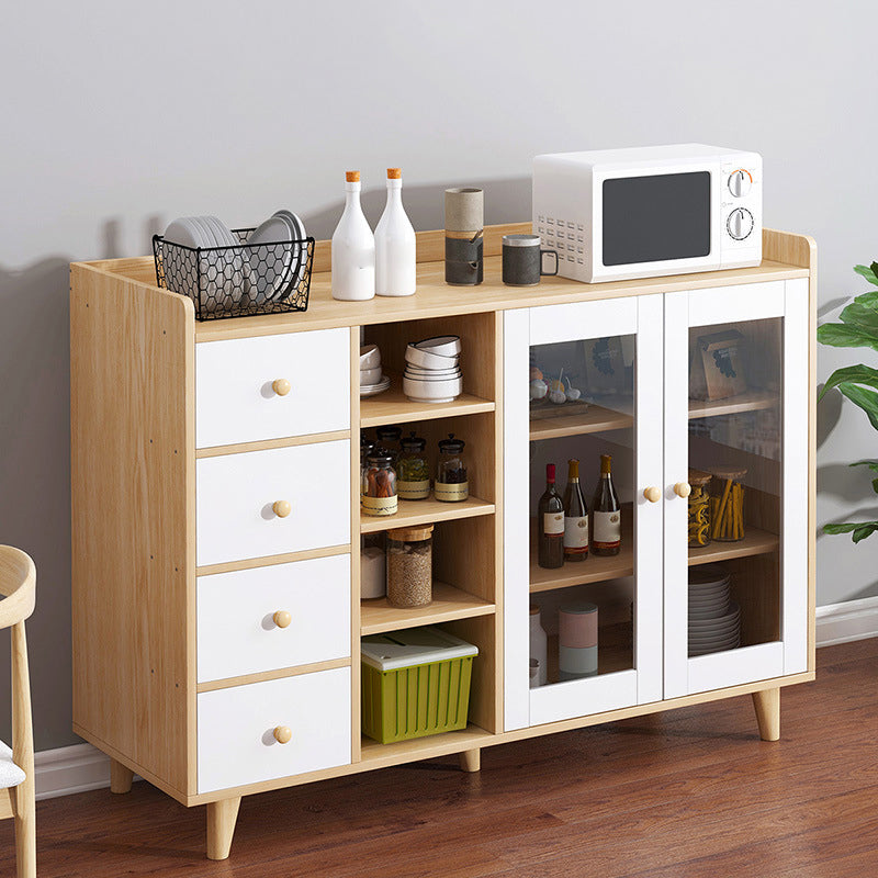 Rectangle Storage Cabinet Sideboard Modern Wooden Kitchen Sideboard