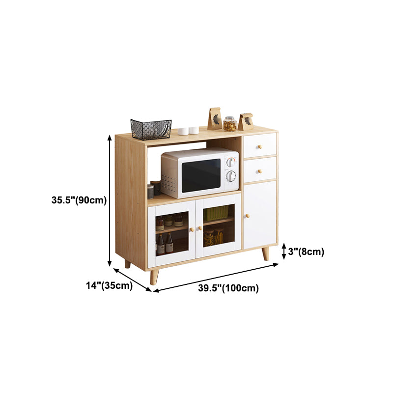 Rectangle Storage Cabinet Sideboard Modern Wooden Kitchen Sideboard