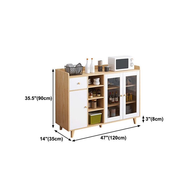 Rectangle Storage Cabinet Sideboard Modern Wooden Kitchen Sideboard