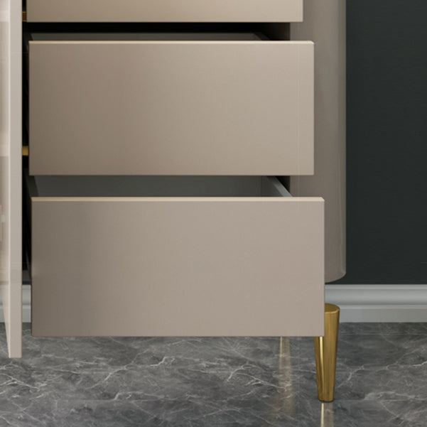 Modern Sideboard Sintered Stone 3 Drawers Dining Sideboard with Doors for Living Room