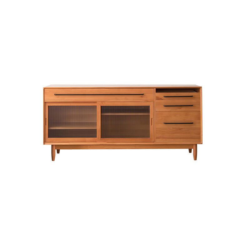 33.46"H Sideboard Solid Wood Contemporary Style Dining Server for Kitchen Living Room