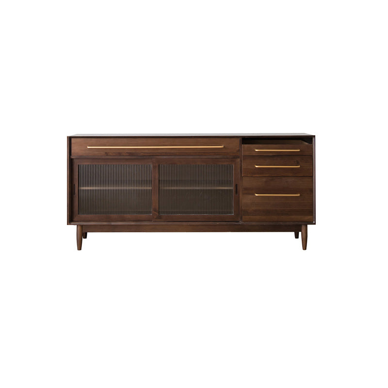 33.46"H Sideboard Solid Wood Contemporary Style Dining Server for Kitchen Living Room