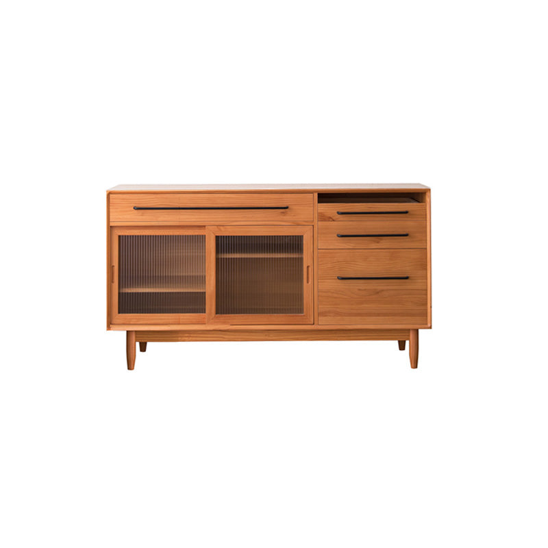 33.46"H Sideboard Solid Wood Contemporary Style Dining Server for Kitchen Living Room