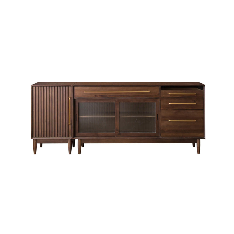 33.46"H Sideboard Solid Wood Contemporary Style Dining Server for Kitchen Living Room