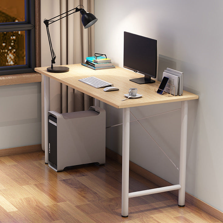 Contemporary Engineered Wood Desk H-Shape Base Desk for Home Office