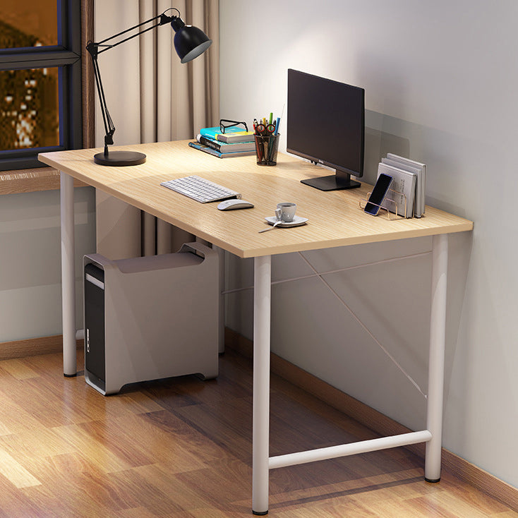 Contemporary Engineered Wood Desk H-Shape Base Desk for Home Office