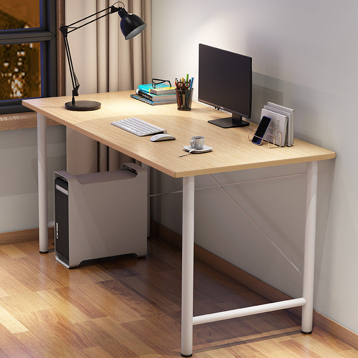 Contemporary Engineered Wood Desk H-Shape Base Desk for Home Office