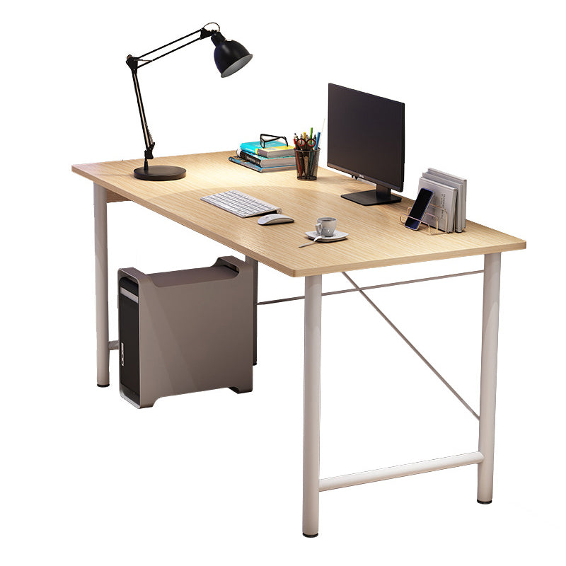 Contemporary Engineered Wood Desk H-Shape Base Desk for Home Office