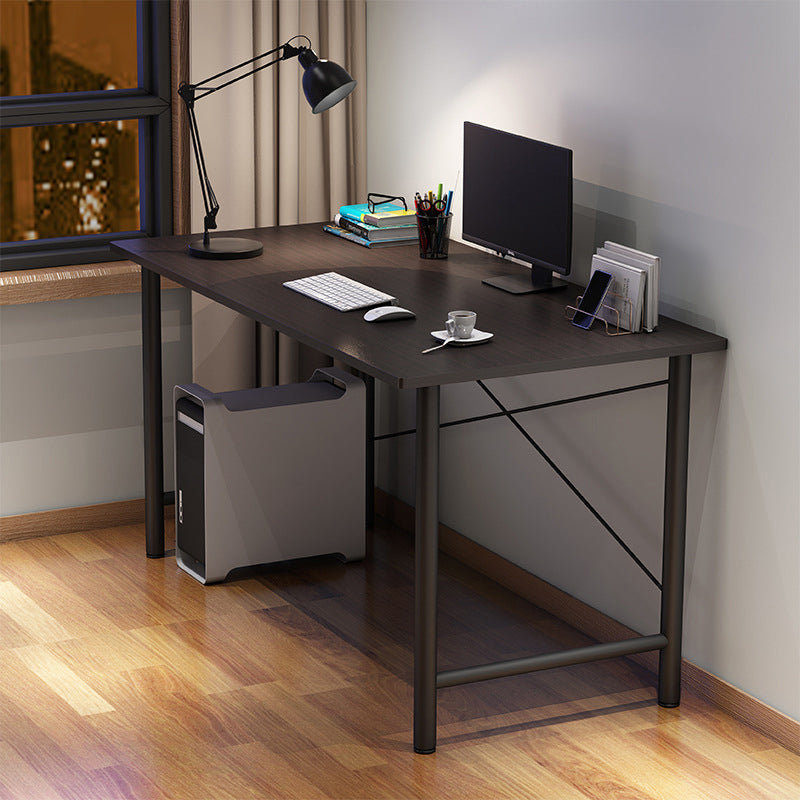 Contemporary Engineered Wood Desk H-Shape Base Desk for Home Office