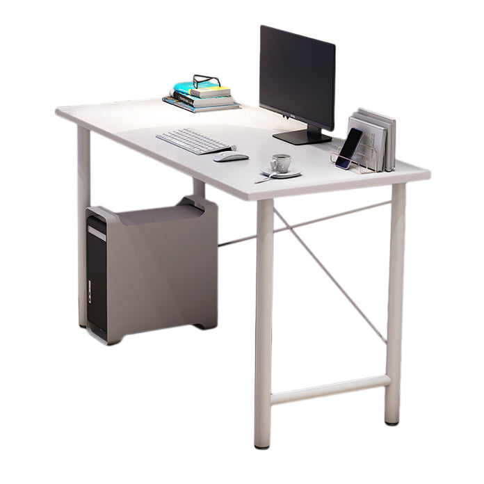 Contemporary Engineered Wood Desk H-Shape Base Desk for Home Office