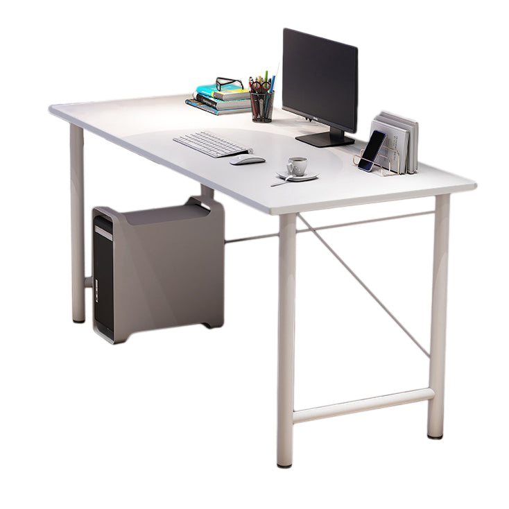 Contemporary Engineered Wood Desk H-Shape Base Desk for Home Office