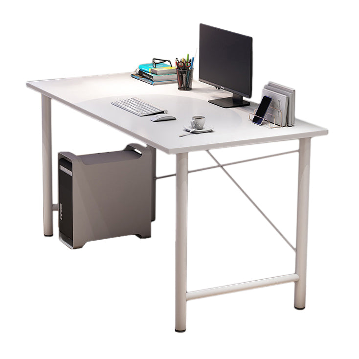 Contemporary Engineered Wood Desk H-Shape Base Desk for Home Office