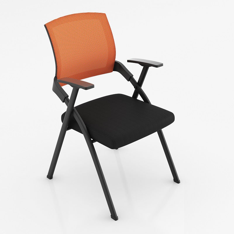 Modern Mesh Office Chair with Fixed Arms Conference Chair with Metal Frame