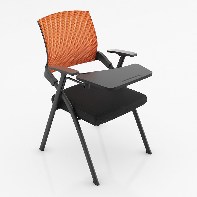 Modern Mesh Office Chair with Fixed Arms Conference Chair with Metal Frame