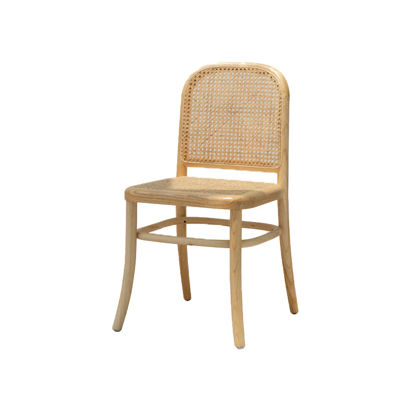 Traditional Style Dining Chair Solid Wood Open Back Side Chair for Home