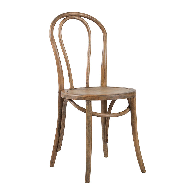 Traditional Dining Chair Solid Wood Windsor Back Armless Dining Chair