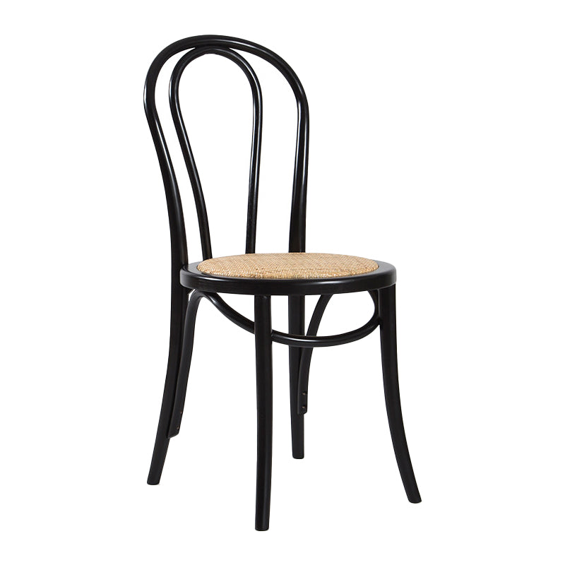 Traditional Dining Chair Solid Wood Windsor Back Armless Dining Chair