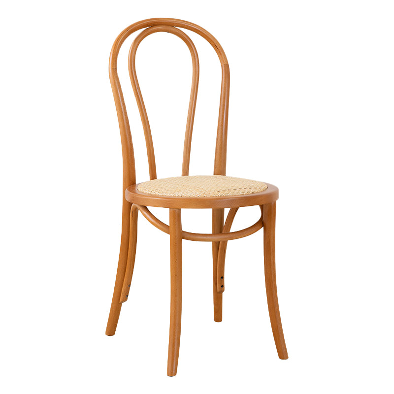 Traditional Dining Chair Solid Wood Windsor Back Armless Dining Chair