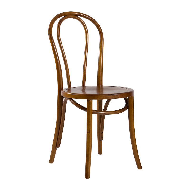 Traditional Dining Chair Solid Wood Windsor Back Armless Dining Chair