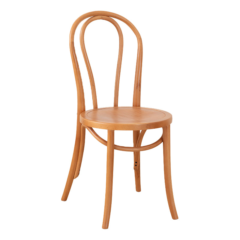 Traditional Dining Chair Solid Wood Windsor Back Armless Dining Chair