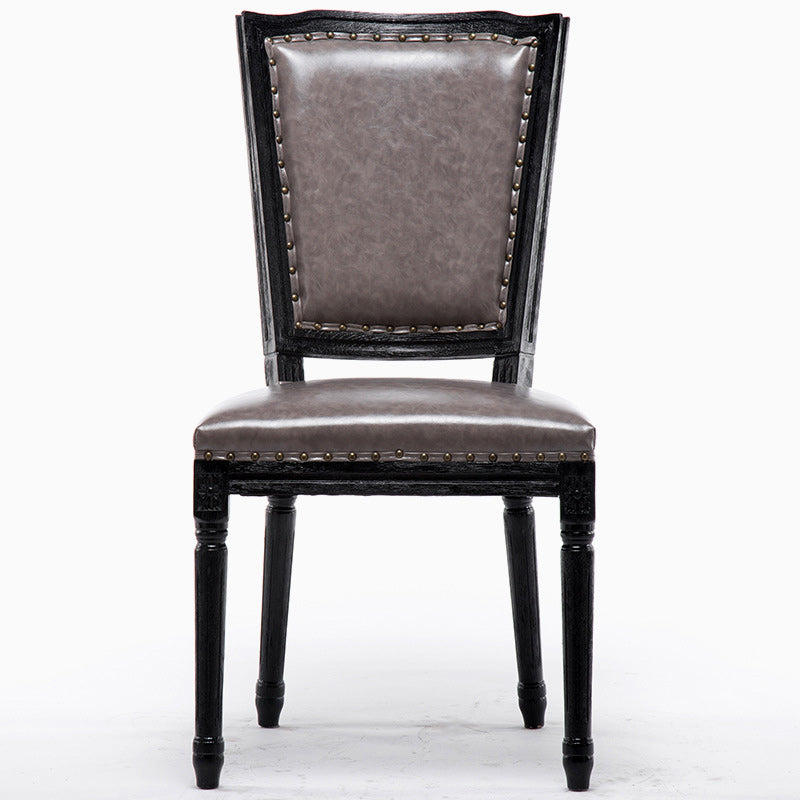 Traditional Style Dining Chair Solid Wood Upholstered Dining Room Chair