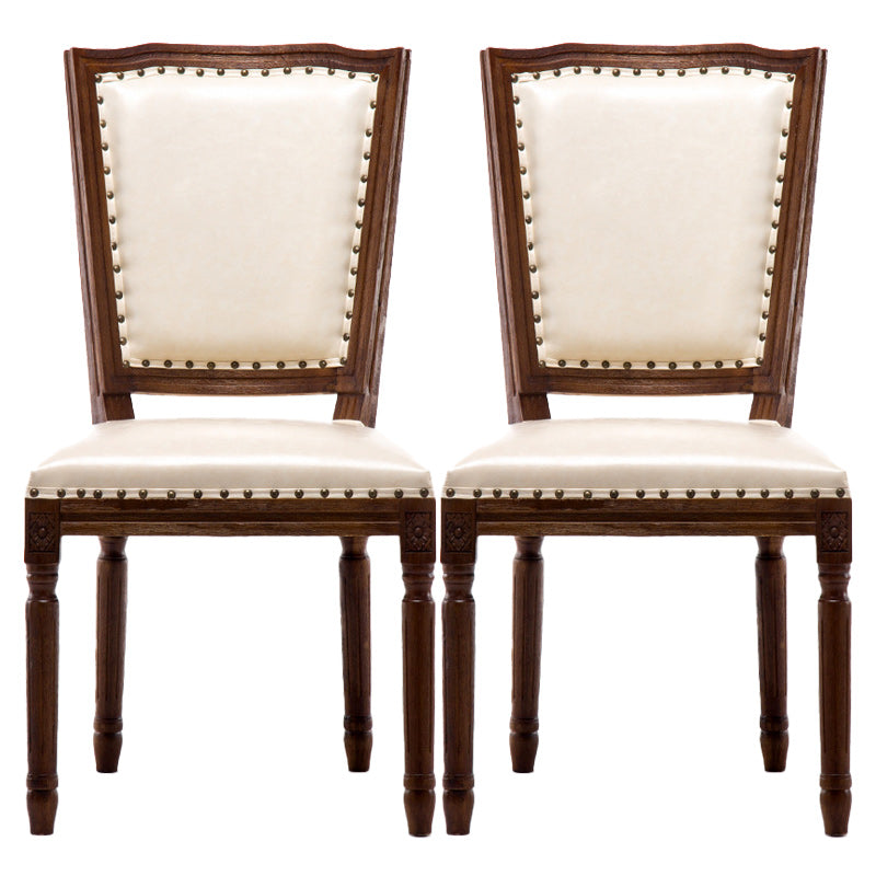 Traditional Style Dining Chair Solid Wood Upholstered Dining Room Chair