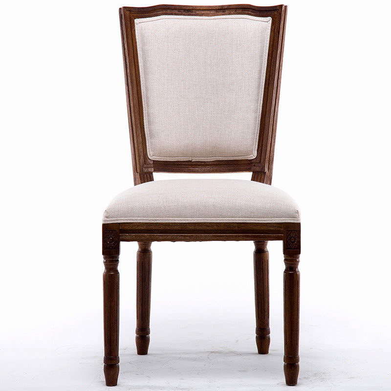 Traditional Style Dining Chair Solid Wood Upholstered Dining Room Chair