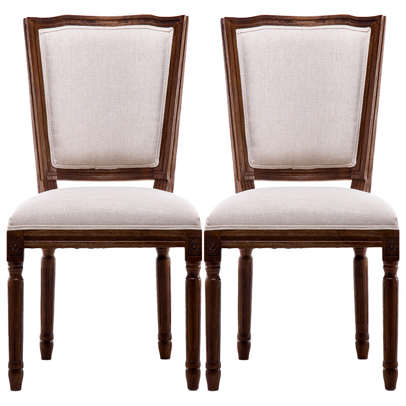 Traditional Style Dining Chair Solid Wood Upholstered Dining Room Chair