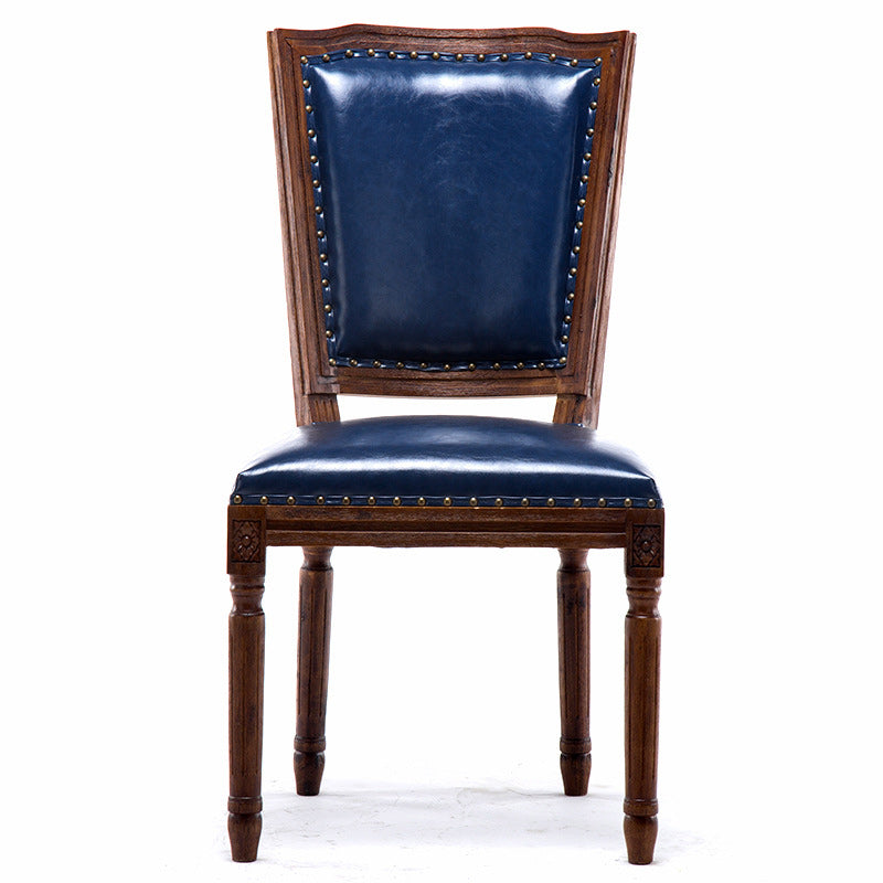 Traditional Style Dining Chair Solid Wood Upholstered Dining Room Chair