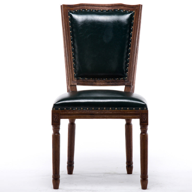 Traditional Style Dining Chair Solid Wood Upholstered Dining Room Chair