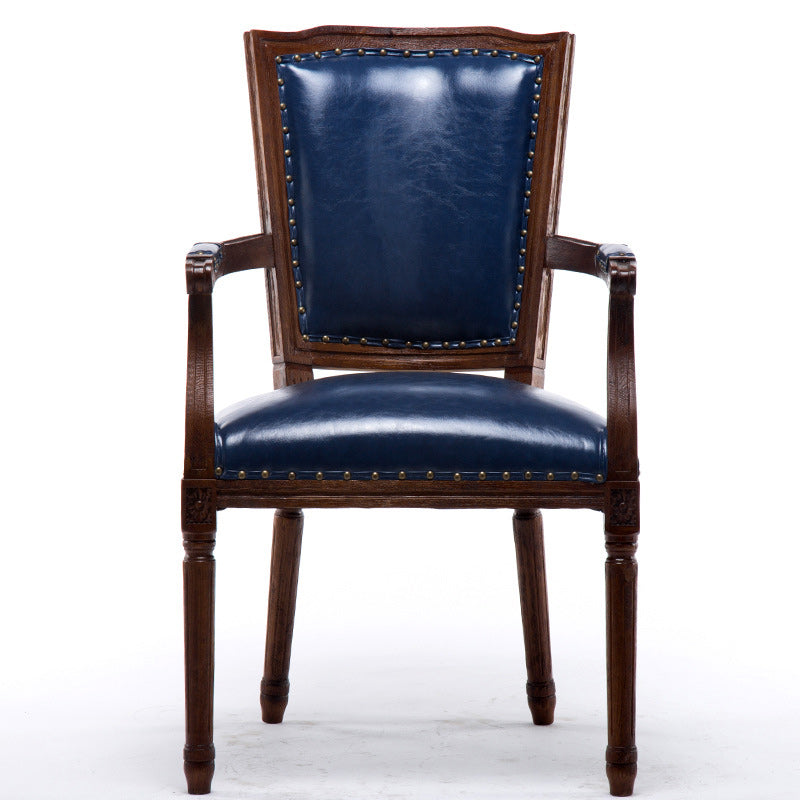 Traditional Style Dining Chair Solid Wood Upholstered Dining Room Chair