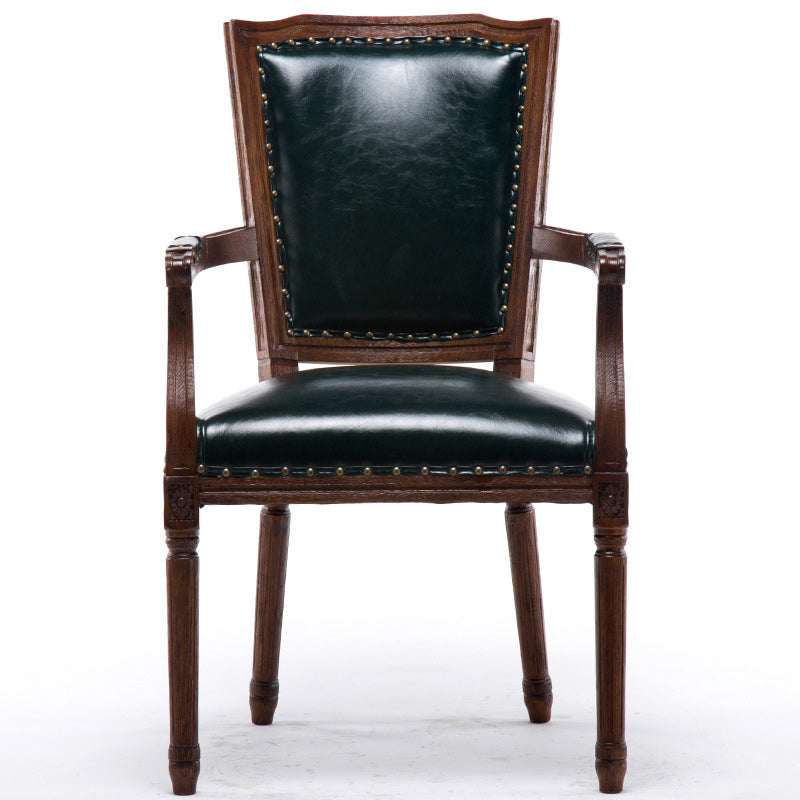 Traditional Style Dining Chair Solid Wood Upholstered Dining Room Chair