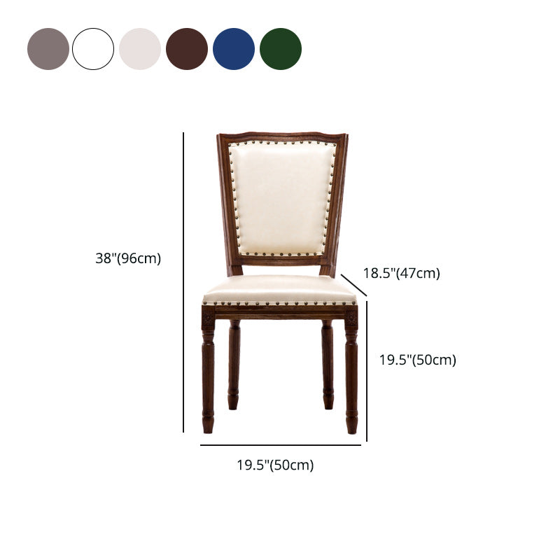 Traditional Style Dining Chair Solid Wood Upholstered Dining Room Chair