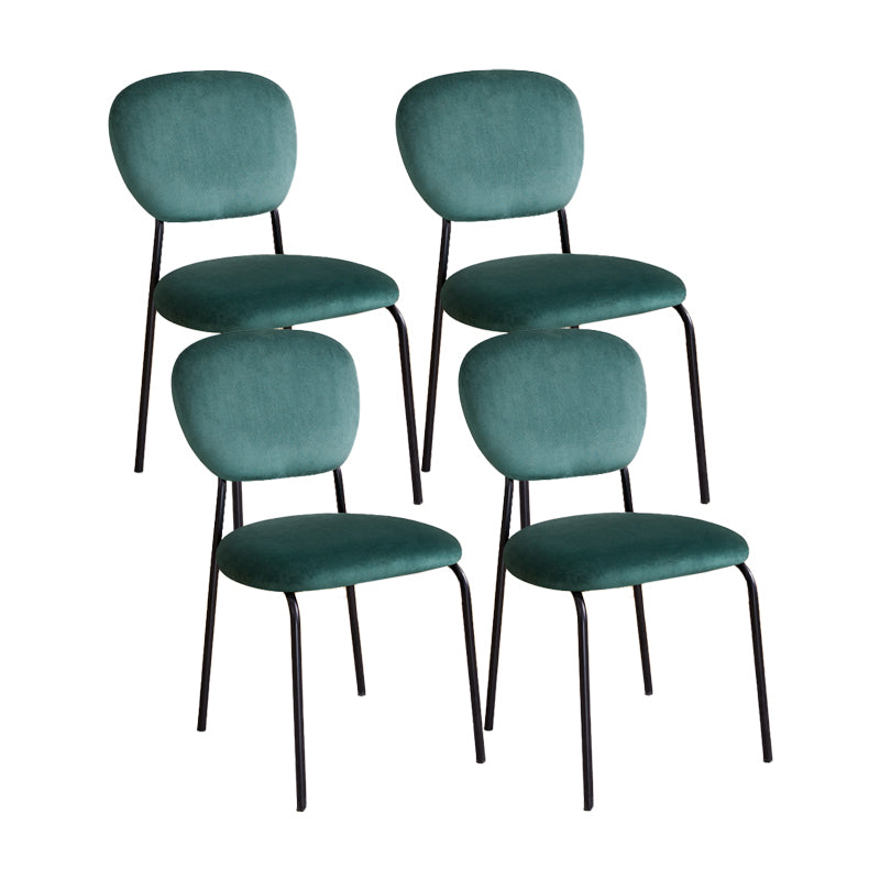 Industrial Dining Room Side Chairs Armless Open Back Chair for Kitchen