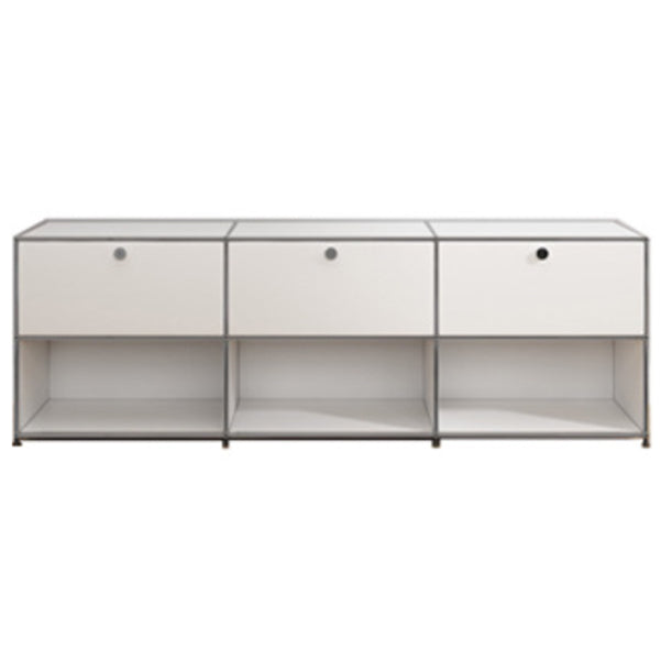 Modern Style Metal Sideboard White Colour Dining Sideboard for Living Room