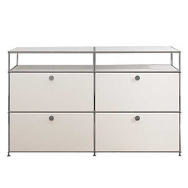 Modern Style Metal Sideboard White Colour Dining Sideboard for Living Room