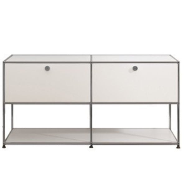 Modern Style Metal Sideboard White Colour Dining Sideboard for Living Room