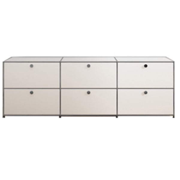 Modern Style Metal Sideboard White Colour Dining Sideboard for Living Room