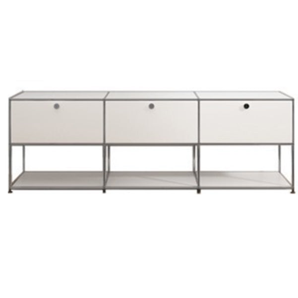 Modern Style Metal Sideboard White Colour Dining Sideboard for Living Room