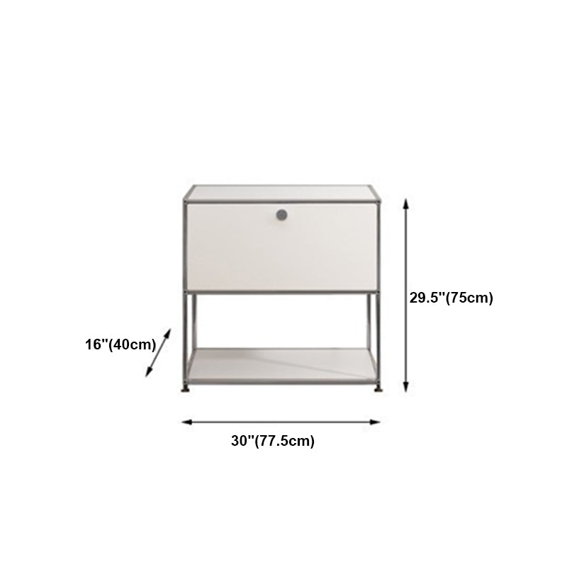 Modern Style Metal Sideboard White Colour Dining Sideboard for Living Room