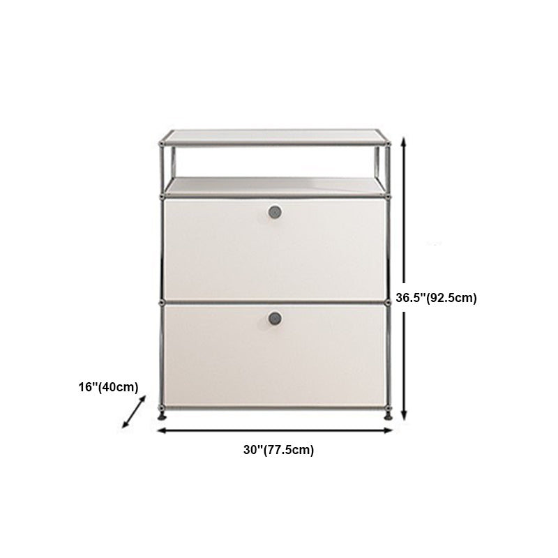 Modern Style Metal Sideboard White Colour Dining Sideboard for Living Room