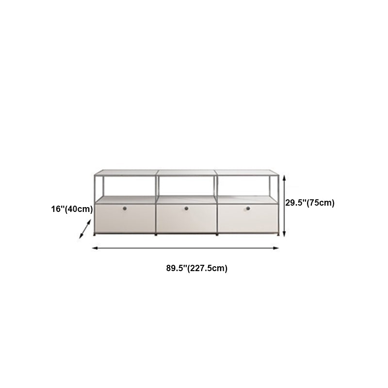 Modern Style Metal Sideboard White Colour Dining Sideboard for Living Room