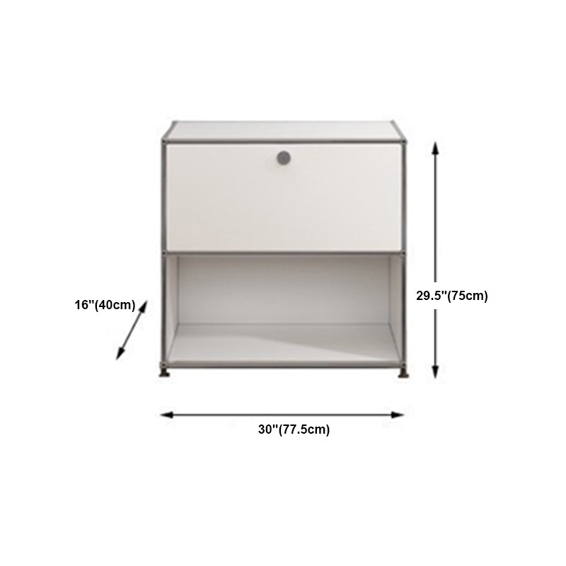 Modern Style Metal Sideboard White Colour Dining Sideboard for Living Room