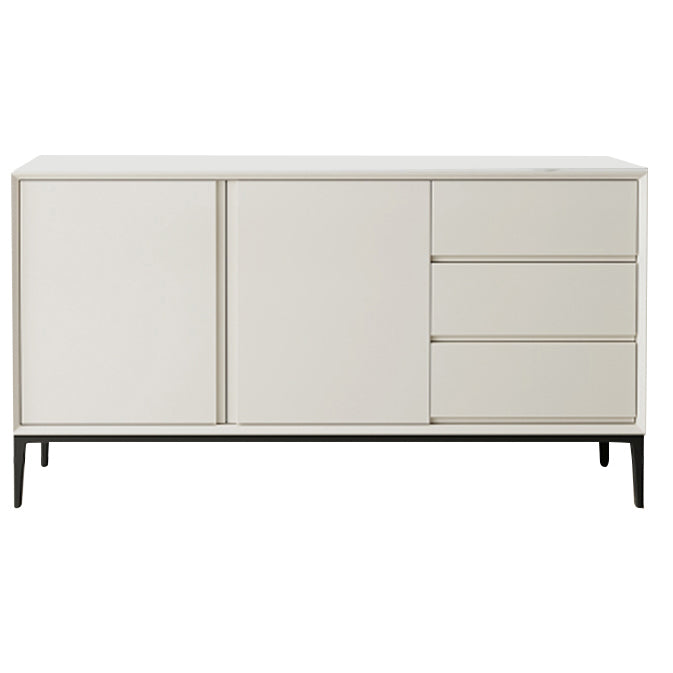 Glam 2-Door Sideboard Sintered Stone Top Sideboard for Living Room