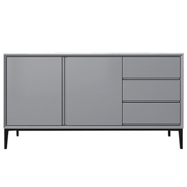 Glam 2-Door Sideboard Sintered Stone Top Sideboard for Living Room