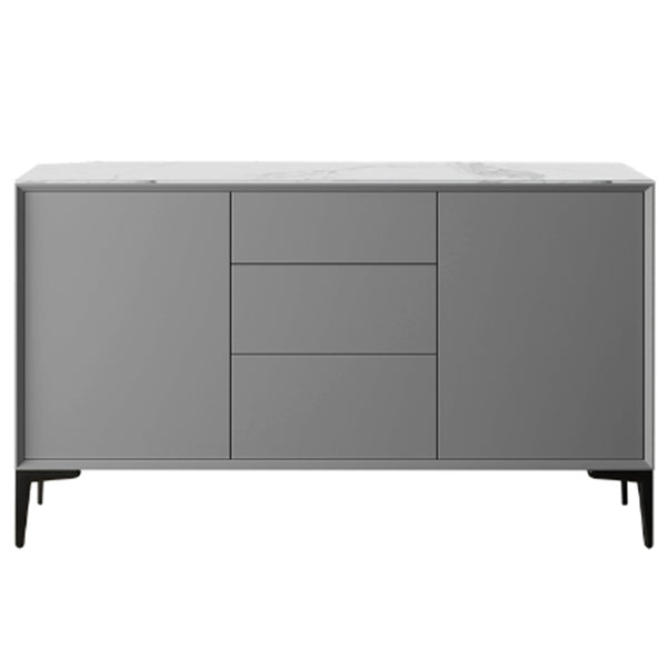 Glam 2-Door Sideboard Sintered Stone Top Sideboard for Living Room