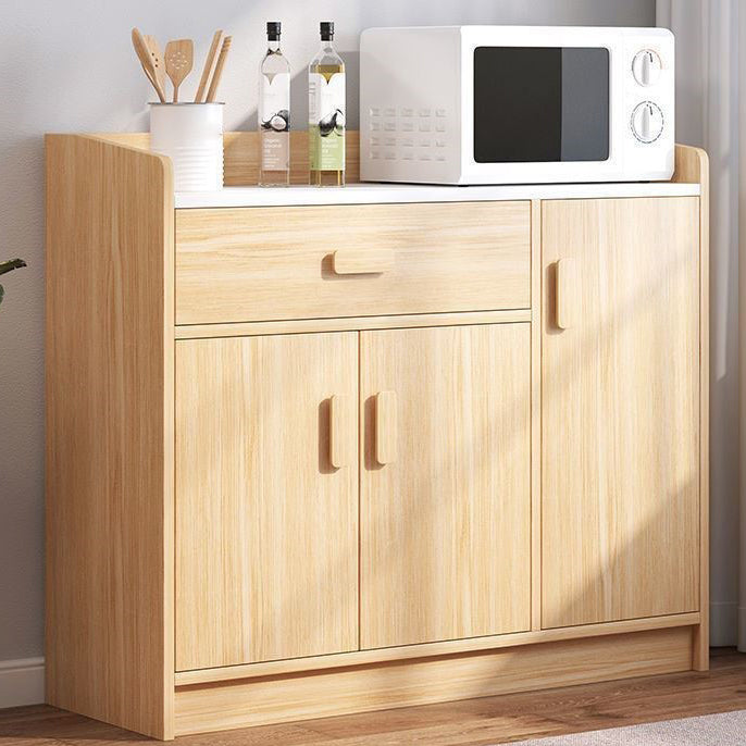 Wooden Floor Sideboard Modern Rectangle Storage Cabinet for Home