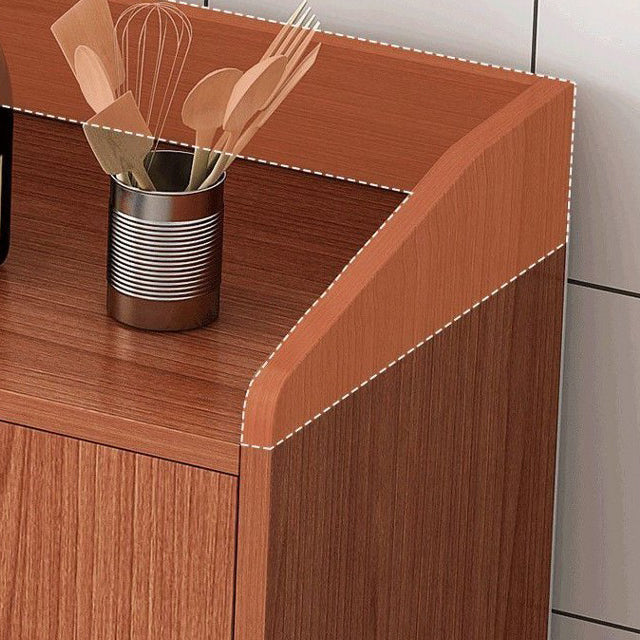 Wooden Floor Sideboard Modern Rectangle Storage Cabinet for Home